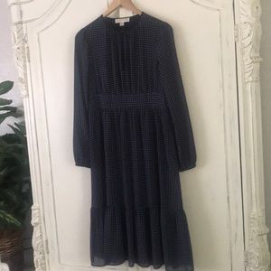 Michael Kors Beautiful Blue modest dress